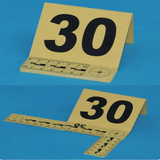 黄色塑料物证牌(号码1-30，L比例尺)